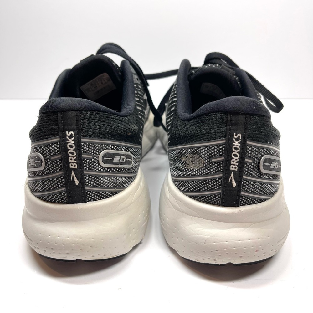Brooks Running Shoe Men’s Size‎ 10 Glycerin 20 Neutral Black White - Picture 4 of 9
